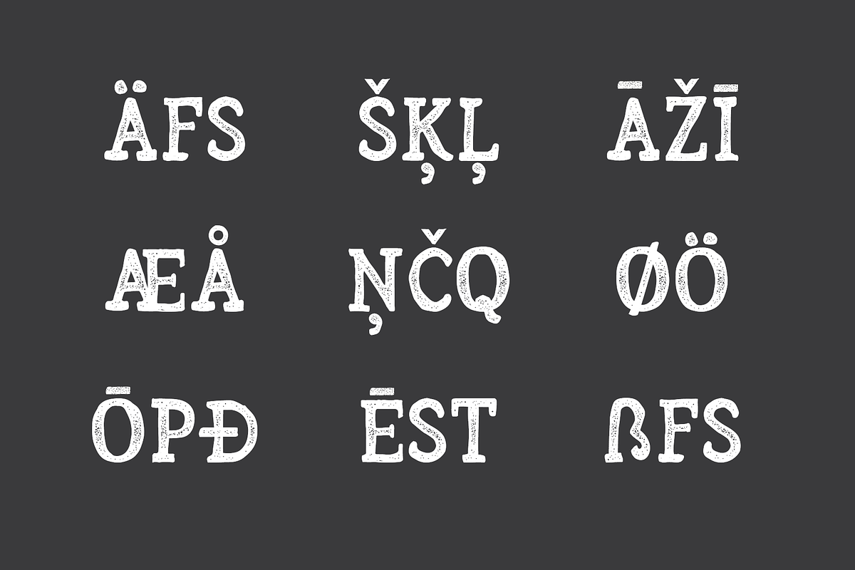 Arber Extended Vintage Font preview 3