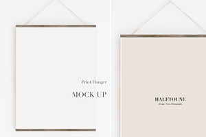 Print Hanger Simple Mockup 4x5 Ratio