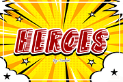 Heroes - Comic Action Font, a Sans Serif Font by KiddoGlyphs Studio (Thumbnail 1 of 5)