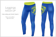 Unisex Leggings Mock Up, a Bottom Mockup by Mockup Up! (Thumbnail 1 of 4)