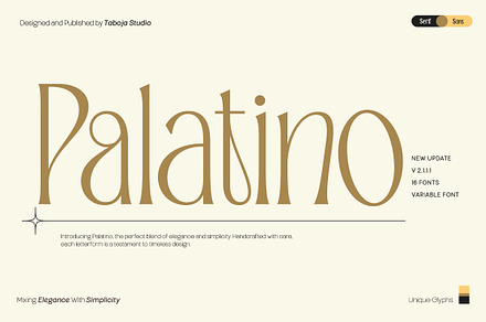 TBJ Palatino San serif With Serif, a Serif Font by Taboja Studio