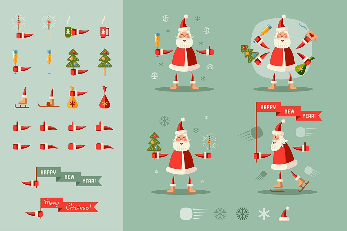 Santa Clauses set, an Object Graphic by valeri_si (Photo 1 of 2)