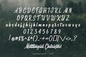 Adventurist - SVG Script Font