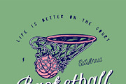 Basketball hoop, a Sport Illustration by hand draw (Thumbnail 6 of 6)