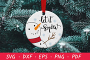 Let It Snow Snowman Design, a Decorative Illustration by Irina Ostapenko (Thumbnail 1 of 3)