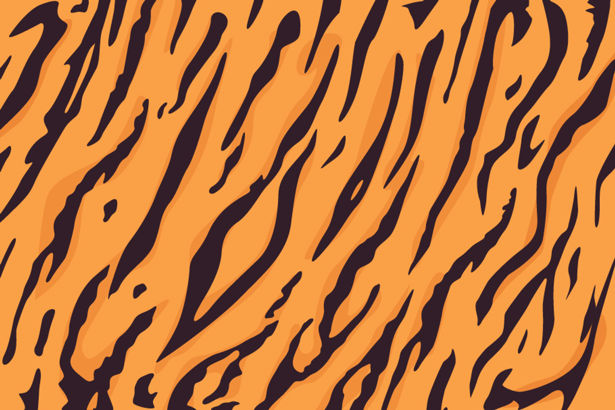 Natural Orange Tiger Animal Pattern, a Background Graphic by Black White Mouse Design (Photo 1 of 3)
