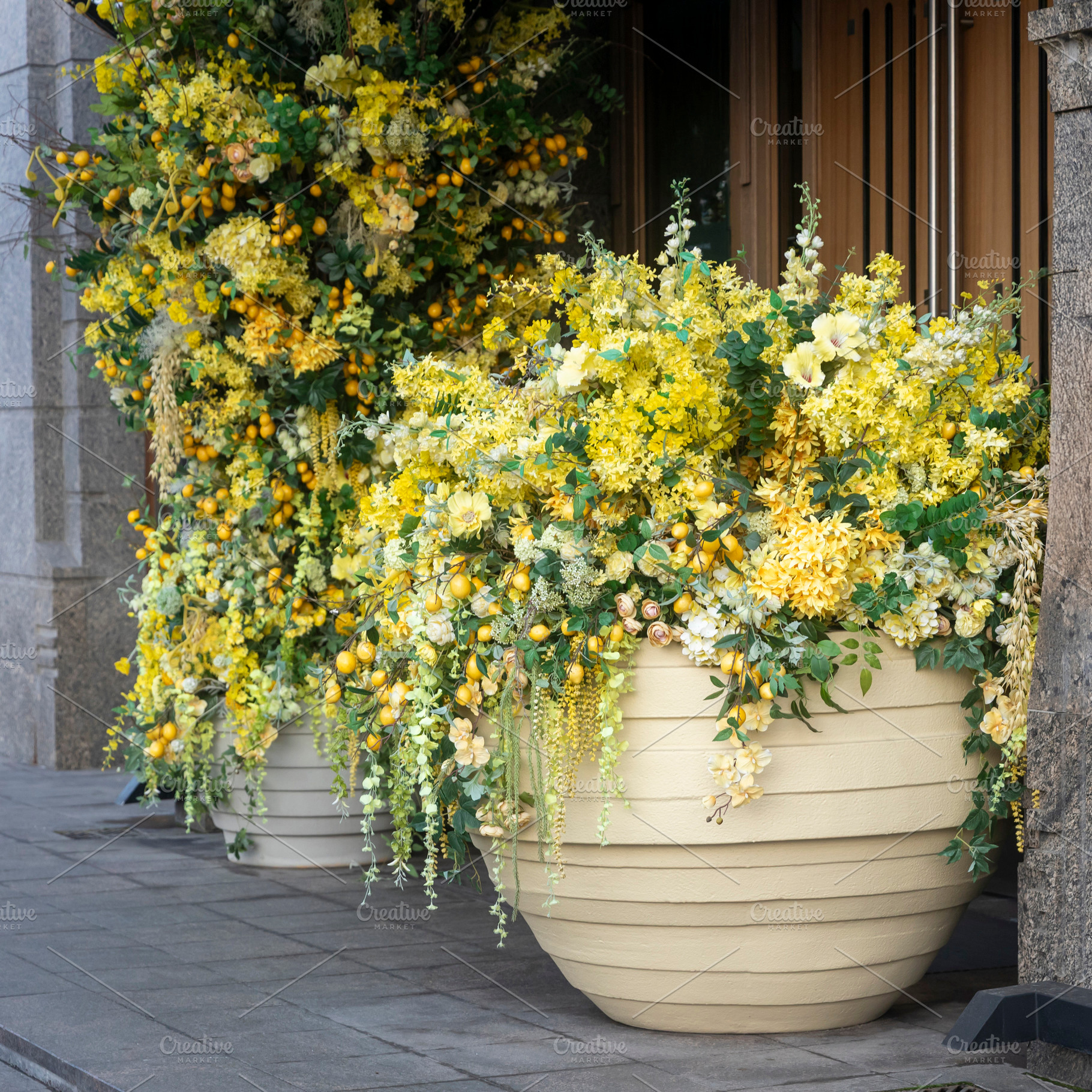 Vibrant Yellow Floral, a Wallpaper Photo by Imaginarium