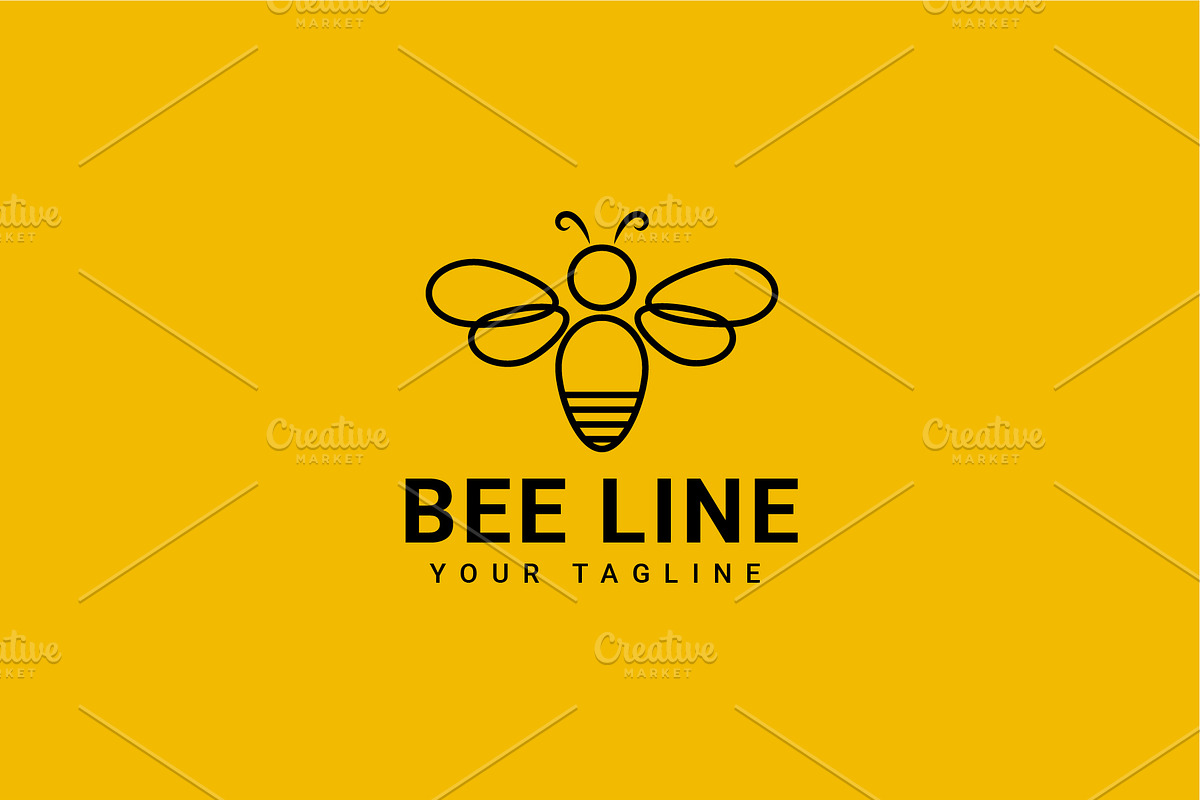 Minimalist Honeybee Logo Bundle, a Branding & Logo Template by Dyn Studio (Photo 5 of 6)