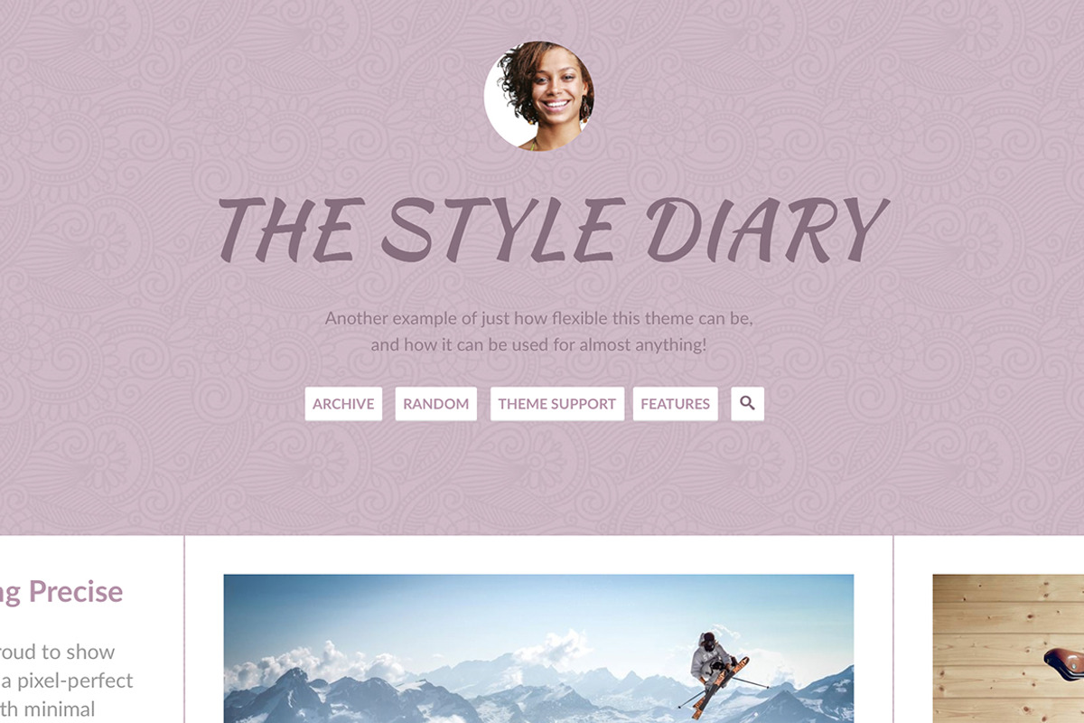 Precise Tumblr Theme, a Websites & App Template by Themelantic (Photo 3 of 5)