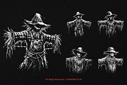 10 Bundle Dark Art Scarecrow Doll, an Illustration by Morspective (Thumbnail 5 of 7)