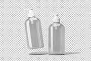 Amber Pump Bottle Mockup, a Cups & Container Mockup by Akebareee (Thumbnail 2 of 3)
