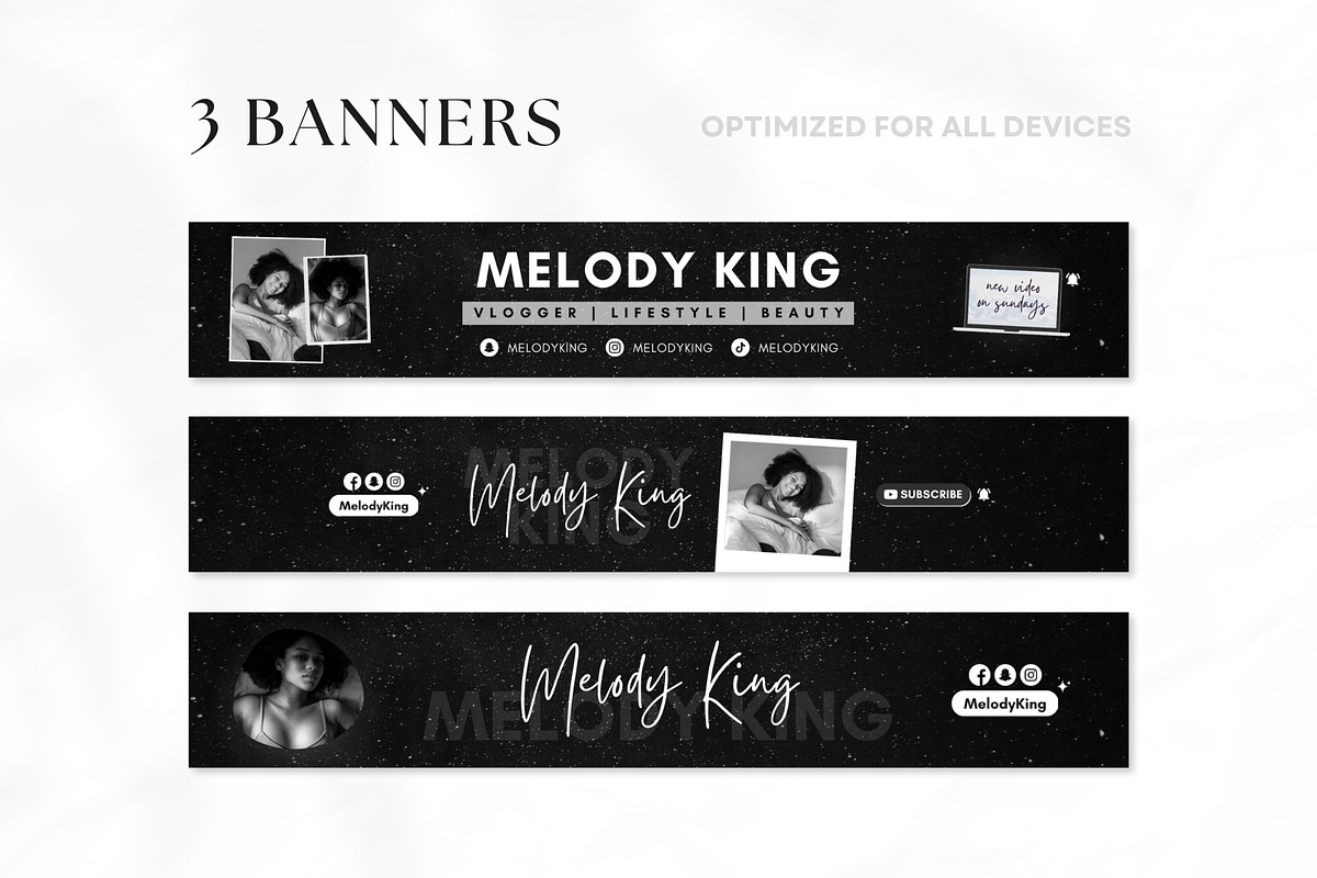 YouTube Channel Branding Kit | Canva, a Social Media Template by OniriqveDesigns (Photo 2 of 10)