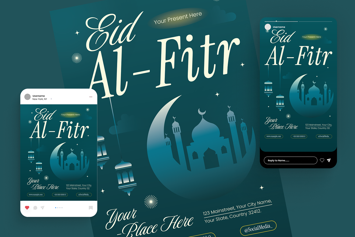 Eid Al Fitr - Flyer Set, a Flyer Template by Annora Studio (Photo 3 of 6)