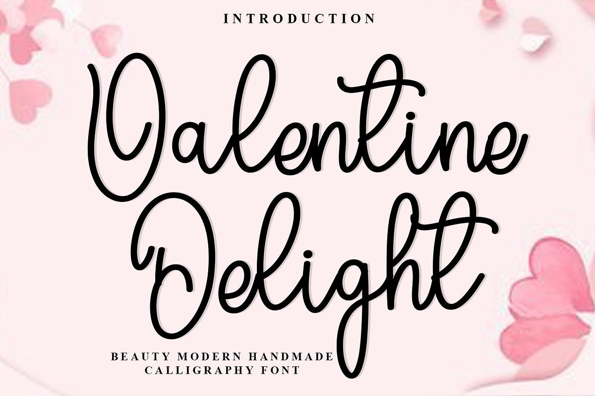 Valentine Delight, a Handwritten Font by InermediaSTUDIO (Photo 1 of 8)