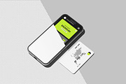 iPhone and Credit Card Mockup, an iPhone Mockup by Pexelyou (Thumbnail 5 of 6)