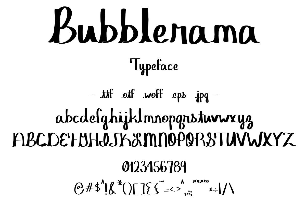 Font Bubblerama Cute Creative Sans, a Sans Serif Font by PageLightStudios (Photo 1 of 4)