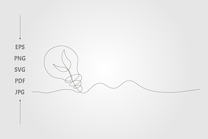 Single line light bulb