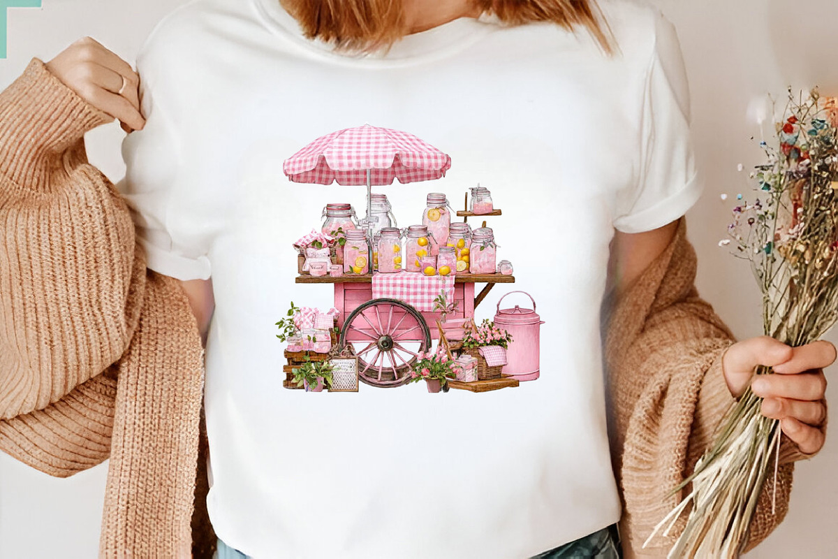 Bohemian Pink Gingham Summer Clipart, an Illustration by SVGArt (Photo 5 of 9)