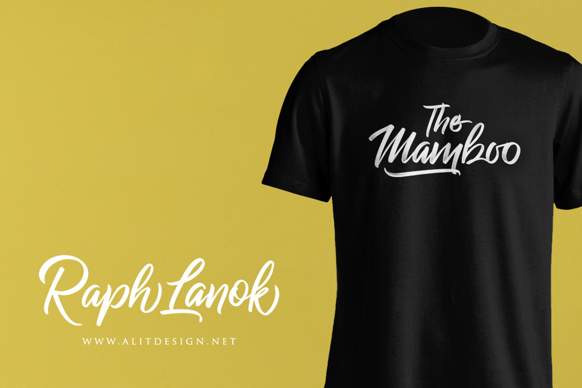 Raph Lanok Typeface, a Script Font by alit design (Photo 10 of 15)