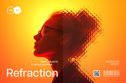 Refraction & Distortion Glass Effect, a Texture Graphic by pixelbuddha.net