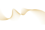 Golden line waves background, a Decorative Illustration by Vector Tradition (Thumbnail 3 of 3)