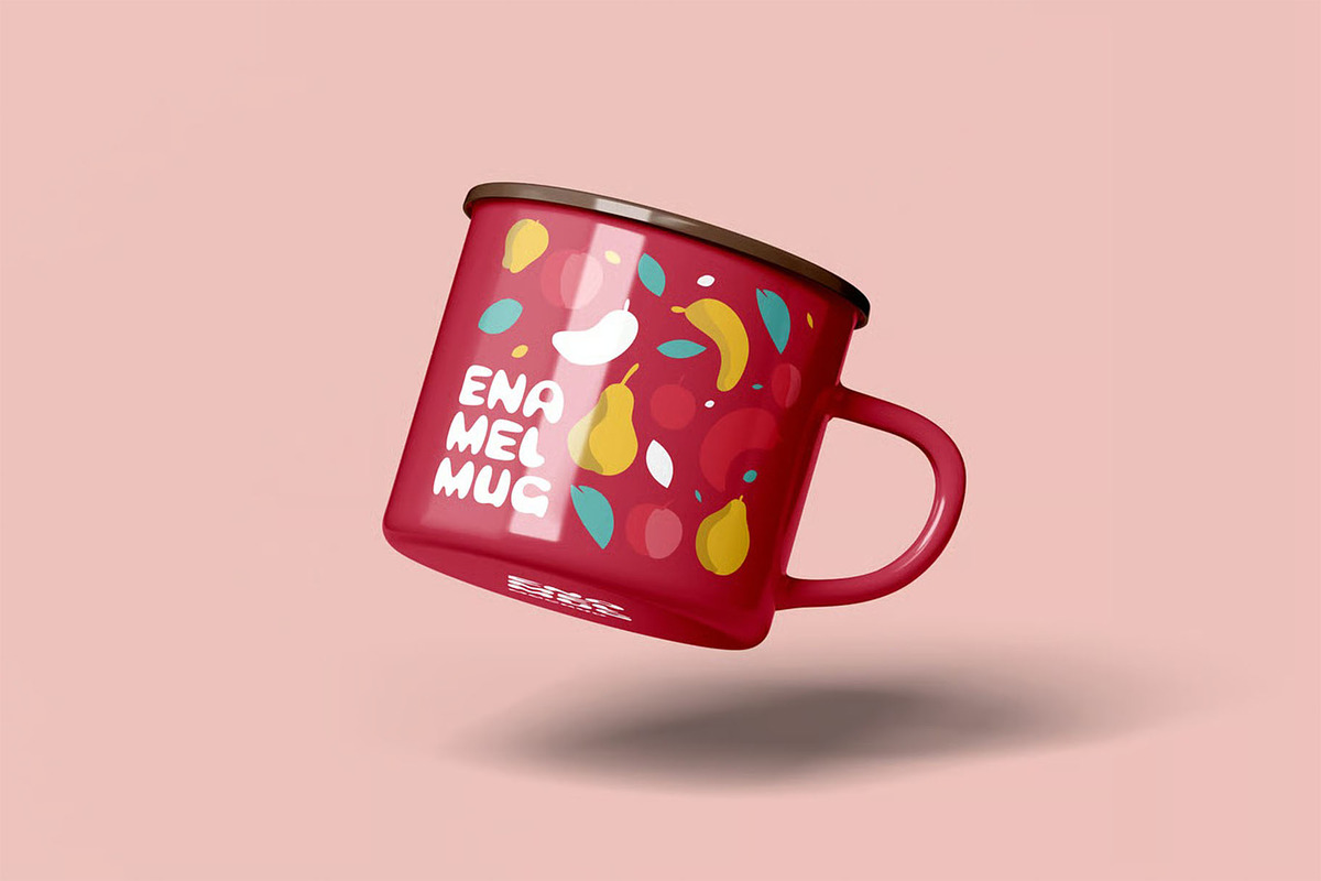 Enamel Mug Mock-up, a Cups & Container Mockup by zippypixelstudio (Photo 13 of 13)
