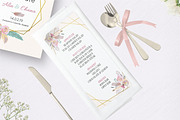 Cute boho wedding invitation set1#, an Invitation Template by Piixypeach (Thumbnail 4 of 7)