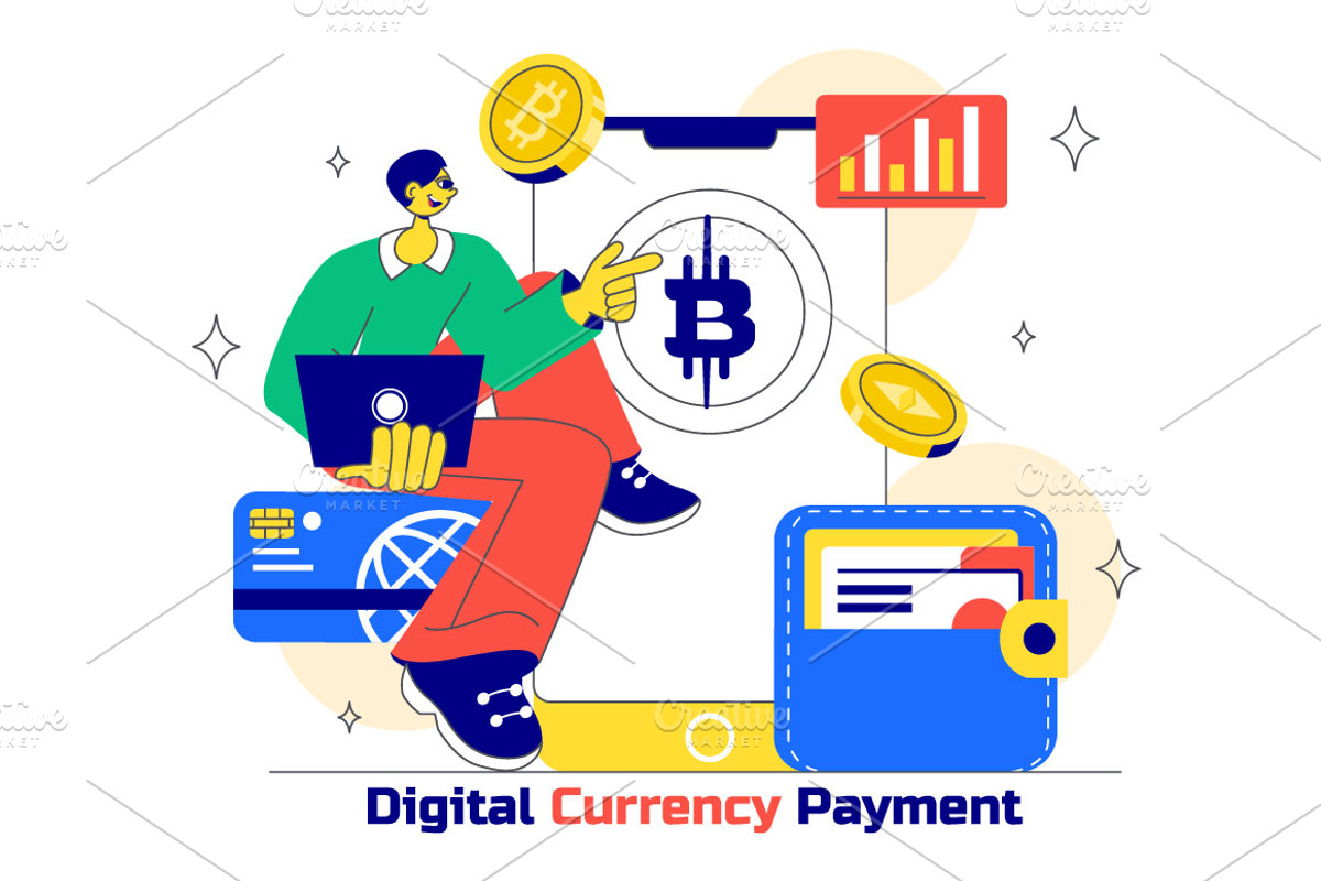 10 Digital Currency Payment, a Finance Illustration by denayunebgt (Photo 4 of 4)