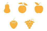 Fruit icon design template, a Solid Icon by Sumberpangan (Thumbnail 2 of 3)