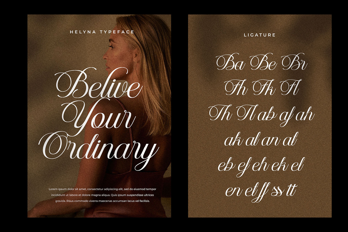 Helyna Elegant Script Font, a Script Font by RantautypeStudio (Photo 12 of 19)