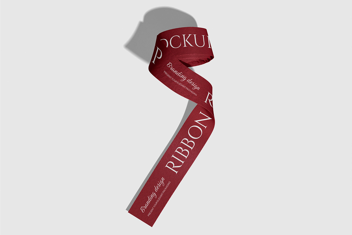 Ribbon Mockup, a Merchandise Mockup by Permadi Creative