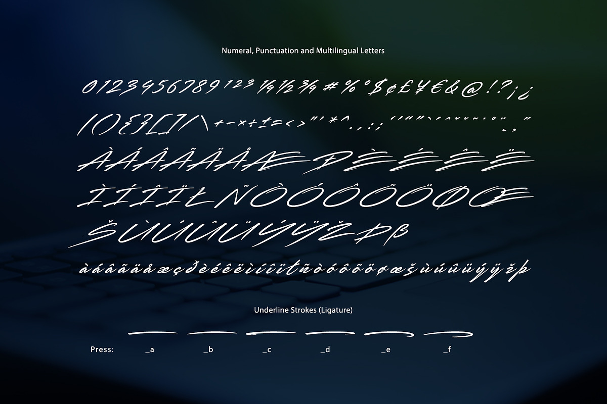 Deep Handwritten Font, a Font by sunnytudu (Photo 9 of 10)