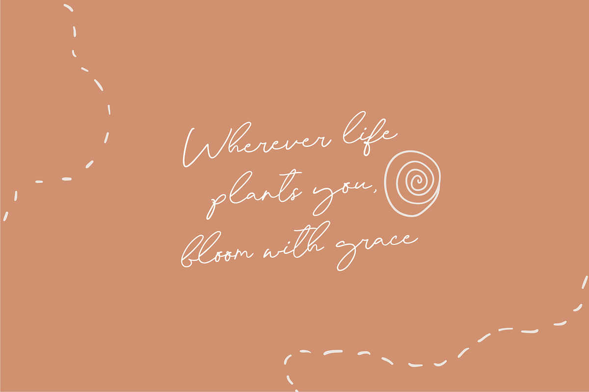 Palm Sugar Font + Doodles, a Script Font by etigletters (Photo 6 of 9)