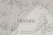 Floristic line art illustrations, a Decorative Illustration by La Petite Line Art (Thumbnail 1 of 10)