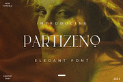 Partizeno Elegant/Branding Font, a Sans Serif Font by GraphicDash (Thumbnail 1 of 10)