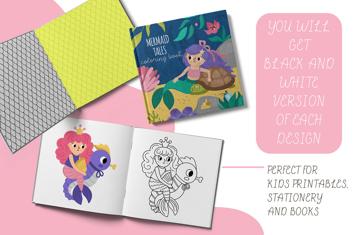 Mermaid tales clipart and designs, an Animal Illustration by Lexi Claus (Photo 8 of 9)