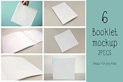 Booklet mockup (set of 6), a Print Template by AAO.Design (Thumbnail 1 of 4)