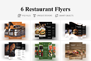6 Restaurant Flyers, a Flyer Template by Creatricks (Thumbnail 1 of 7)