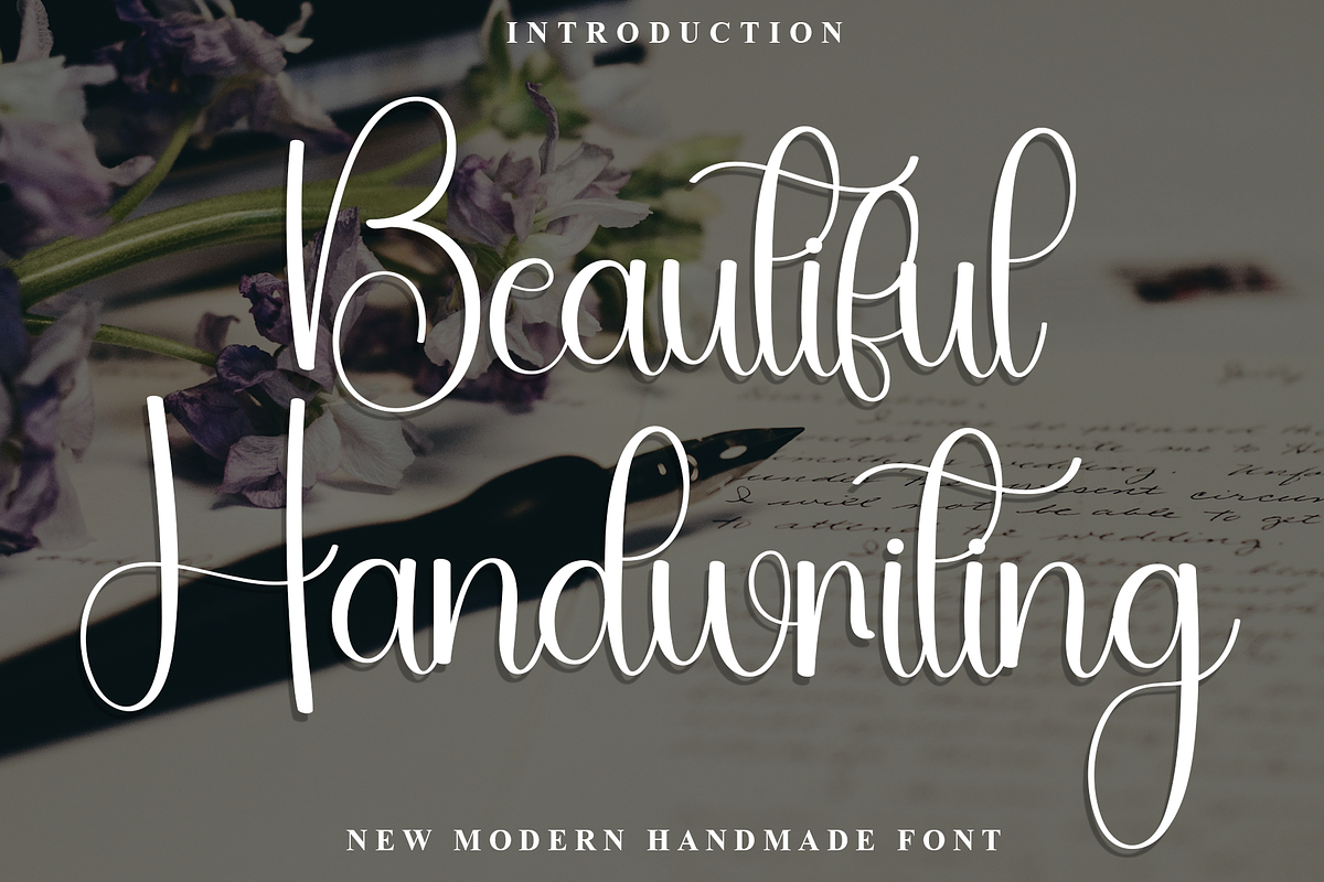 Beautiful Handwriting, a Handwritten Font by FreshTypeINK (Photo 1 of 7)