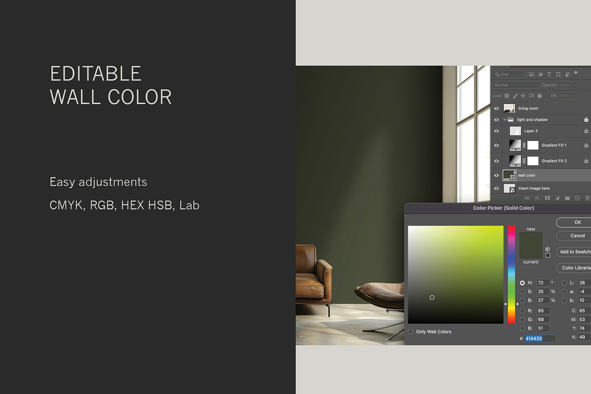 Urban Living | Wallpaper Mockup No 1, a Household Mockup by Blixa 6 Studios (Photo 5 of 7)