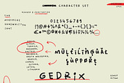 Gedrix - Mediocre Handwritten Font, a Handwritten Font by SemutHitam Creative (Thumbnail 7 of 9)