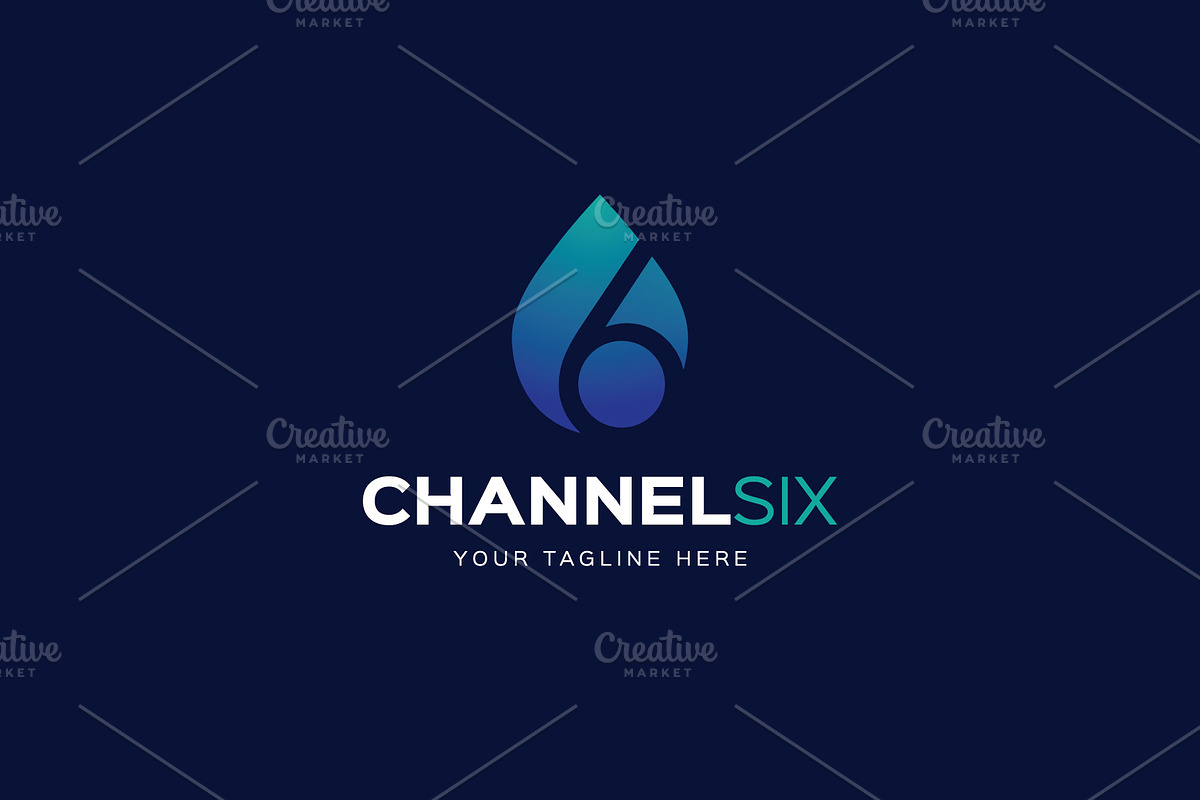 Channel Six Logo, a Branding & Logo Template by ashenterprise (Photo 2 of 3)