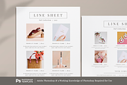 Line Sheet Template PHOTOSHOP, a Flyer Template by Digiluxe (Thumbnail 3 of 4)