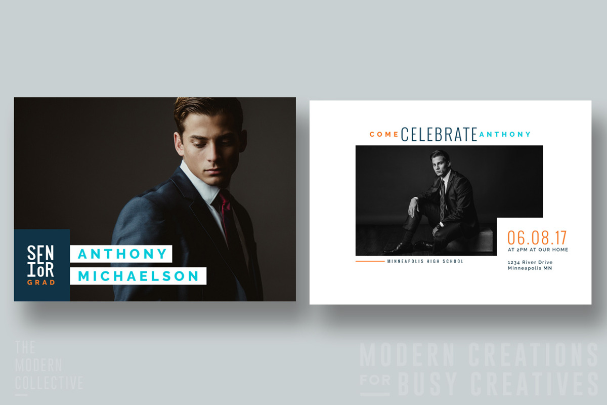 Graduation Card | Banner Grad, a Card Template by The Modern Collective