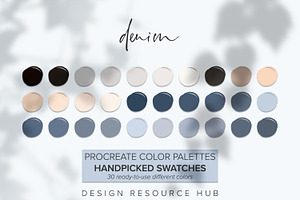 Denim Procreate Palette