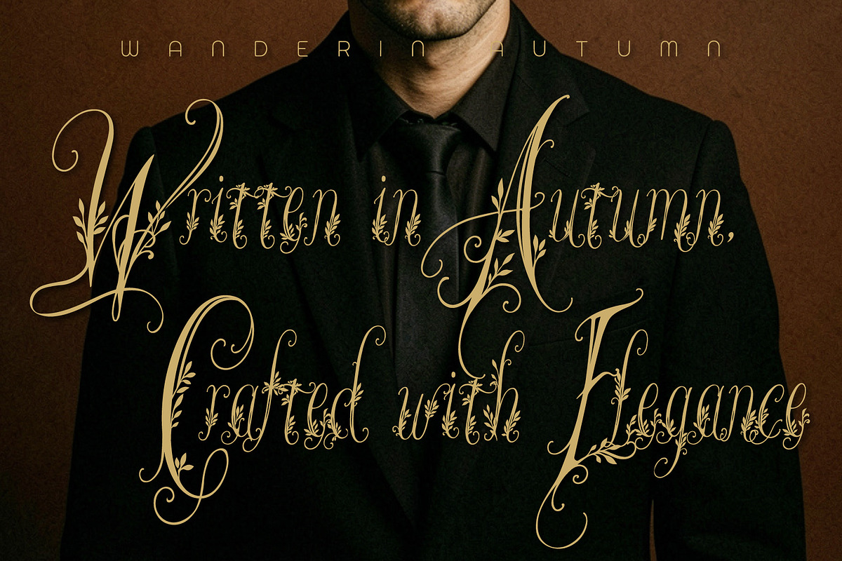 Wanderin Autumn Artisan Floral font, a Script Font by HypeWorksCo (Photo 13 of 28)
