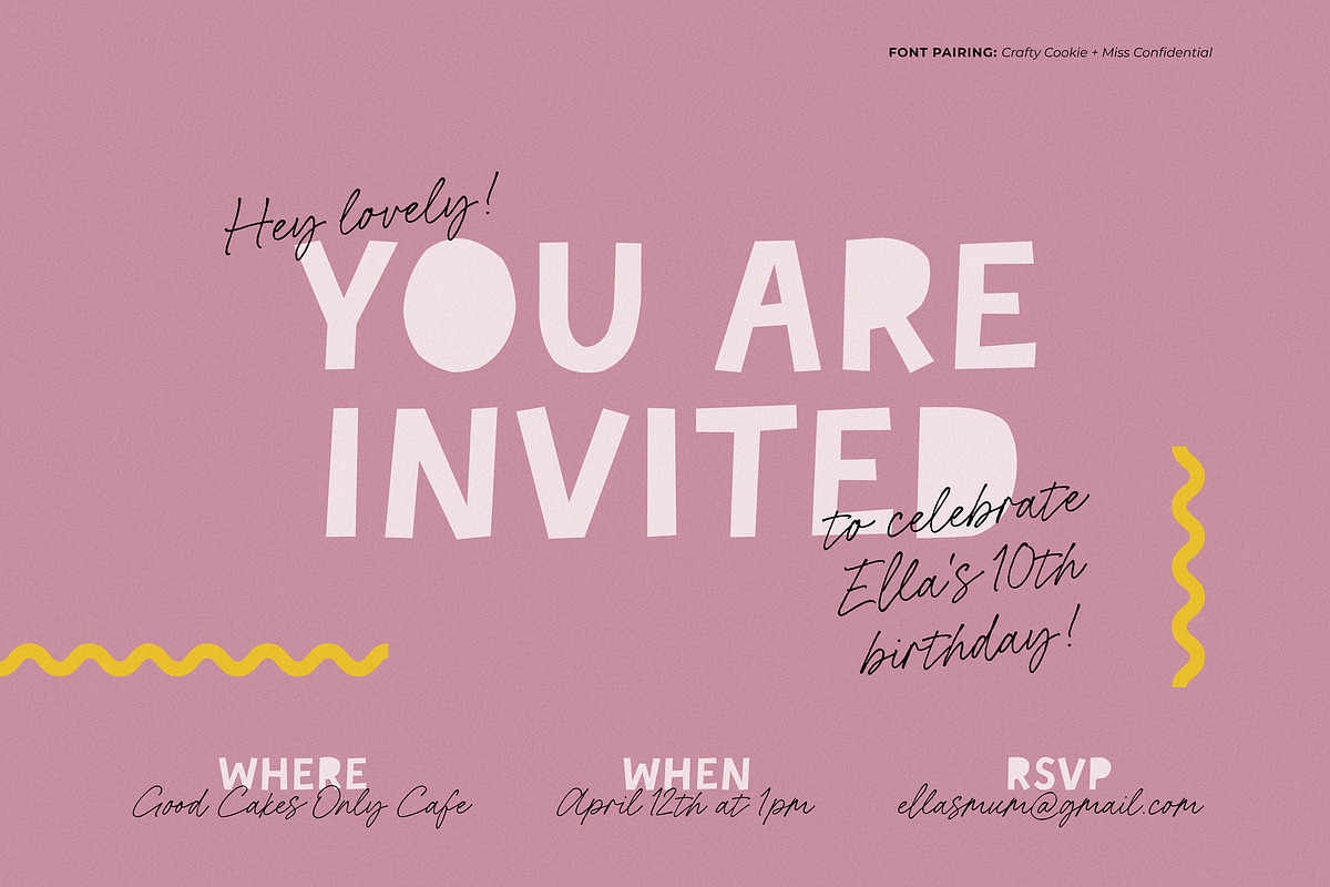 Crafty Cookie handmade cutout font, a Handwritten Font by Minna Kaario (Photo 7 of 12)