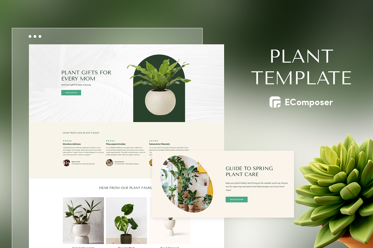 Plant - Shopify EComposer Theme, a Shopify Template by Boost Convert (Photo 1 of 2)