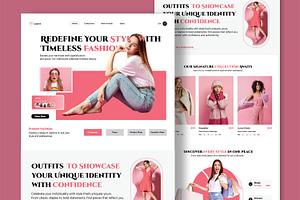 Fashion Landing Page Design