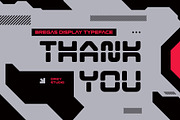 Bregas - Modern Stencil Font, a Sans Serif Font by Drizy (Thumbnail 10 of 10)
